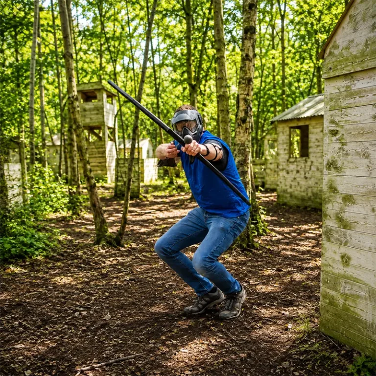 Battle Zone Archery, battle inside the village