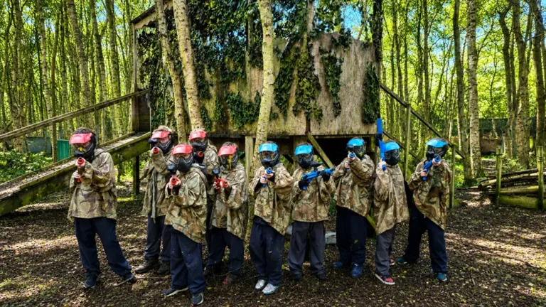 Different Game Zones at the Yorkshire Outdoor Activity Park