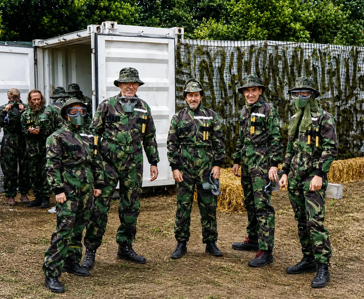 An incredibly important photo in our history. Our first ever paintball game back in 1988